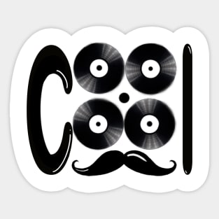 Cool mustache men&women Sticker